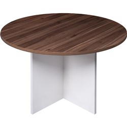 OM Premier Round Meeting Table 900 Diameter x 720mmH Casnan And White
