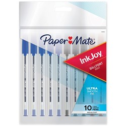 Papermate 100ST Inkjoy Ballpoint Pen Capped Business Assorted Pack of 10