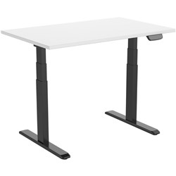 Ergovida Electric Sit-Stand Desk 1800W x 750D x 620-1280mmH White/Black