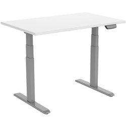 Ergovida Electric Sit-Stand Desk 1800W x 750D x 620-1280mmH White/Grey